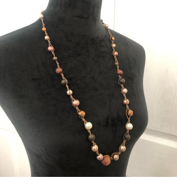 Necklaces Earth tones 15 items - Picture 7 of 16